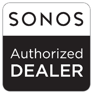 A sonos authorized dealer logo.