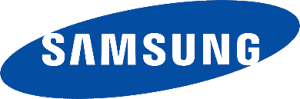 A samsung logo is shown in this picture.